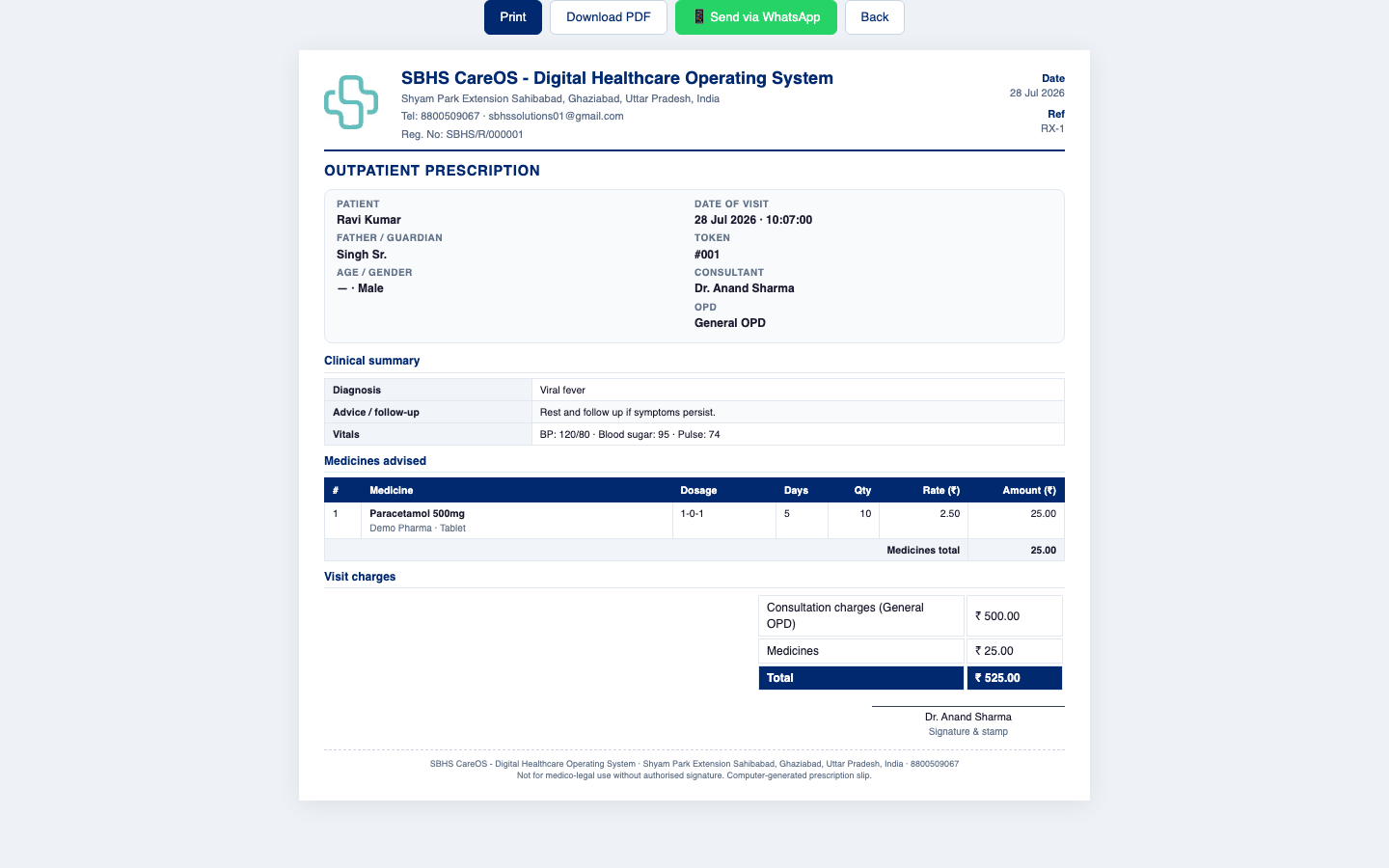 Digital prescriptions, sent instantly