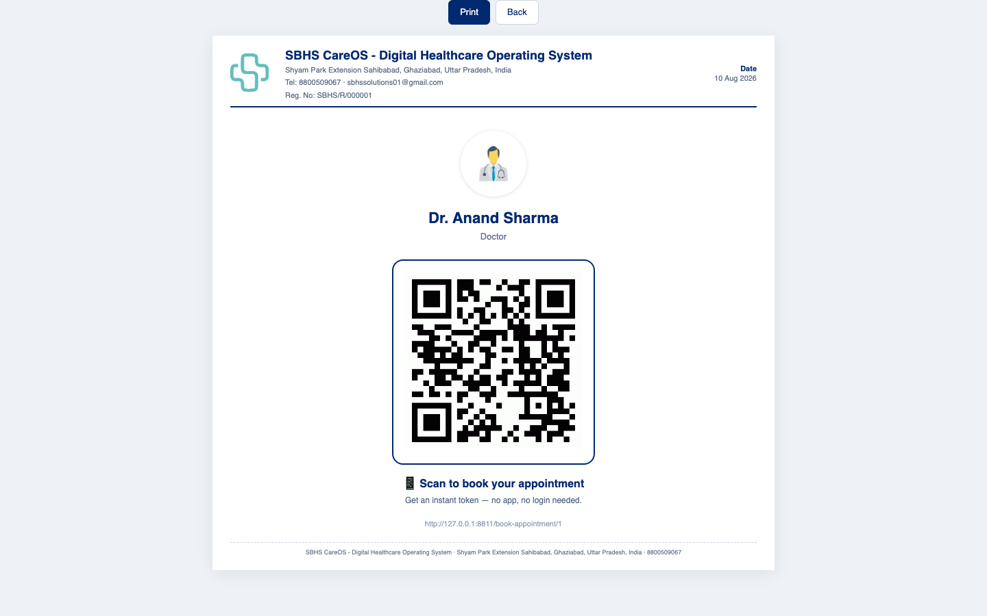 Patients book in under 30 seconds — no app, no phone call